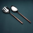 thumbnail image 3 of INOX Copper Antique Sundundance Design Salad Serving 2 Pcs. Set, 3 of 4