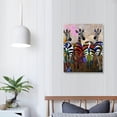 thumbnail image 4 of D72550 printmaking wall painting, animal painting, colorful zebras, modern art stretching, living room and bedroom decoration, 12 * 16in/16 * 20 inches, 4 of 5