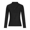 thumbnail image 3 of AherBiu Thermal Warm Tops for Women Basic Layer Top Tee Shirts Slim Long Sleeve Turtleneck Blouse, 3 of 7