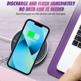 thumbnail image 5 of Fairy Rose for iPhone 13 Case for Women Girls Built-in Glitter Sparkly Screen Protector Camera Protection Lens Shockproof Rose Floral Pattern Phone Case -Purple, 5 of 12