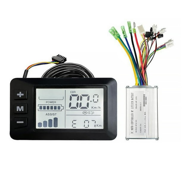 Wosthever Controlador de bicicleta eléctrica Motor sin escobillas Panel de pantalla LCD Conjunto de bicicleta eléctrica Bicicletas eléctricas