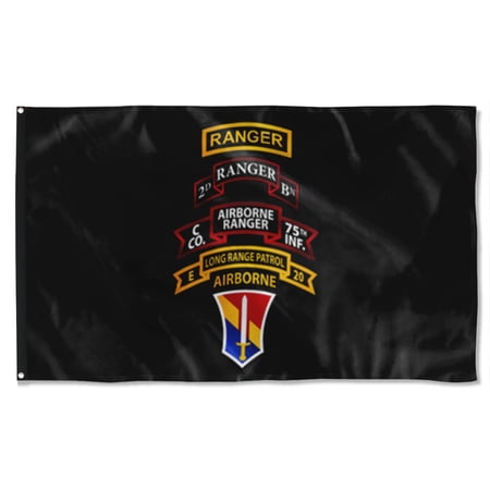 Cayyon Double Sided C Co 75th Vietnam Flag 3x5Feet Military Banner with 2 Brass Grommets