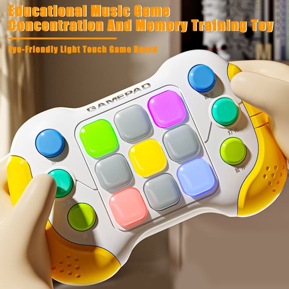 Fidget Toy Fast Push Music Game Toy Electronic Brain Memory Gamepad Educational Toy for Kids Teens Adults