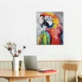 thumbnail image 3 of COMIO  Vibrant Parrot Wall Art, Premium Gallery Wrapped Canvas Decor, Ready to Hang,, 3 of 5