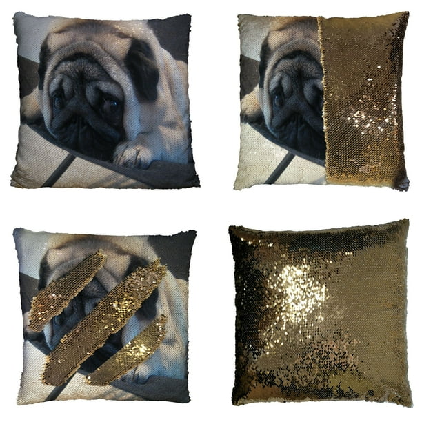 sequin pug teddy