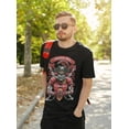 thumbnail image 4 of Tampa Bay Football Pirate Skull Buccaneer Men's T-Shirt, 4 of 6