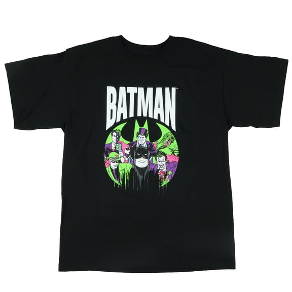 DC Comics Batman T-Shirt Boys' Retro Villains Design Graphic Print Tee