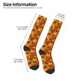 thumbnail image 2 of Fotbe Vintage maple leaf autumn Calcetas Divertidas Estampadas para Hombre y Mujer, Calcetas de Algodón hasta la Rodilla para Caminar, Correr, Enfermería y Embarazo, 2 of 6