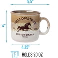 thumbnail image 4 of Silver Buffalo Yellowstone Dutton Ranch Silo Reactive Glaze Ceramic Camper Mug, 20 Ounces, 4 of 8
