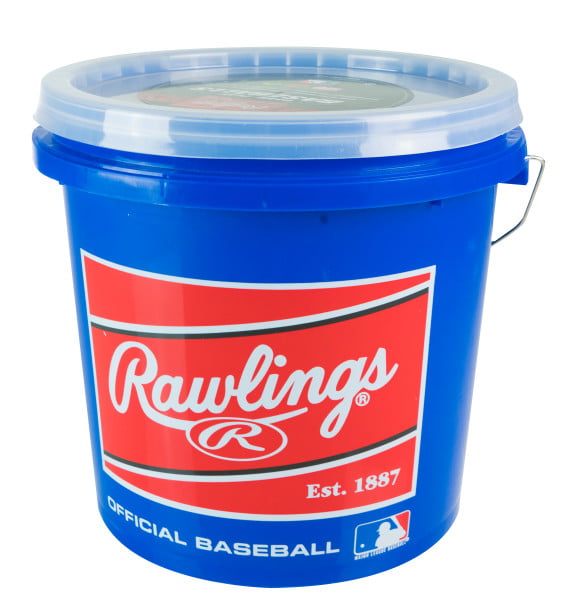 Baseballs Bucket 24 Pack Of Official League Recreational Grade OLB3 R8U Solid 