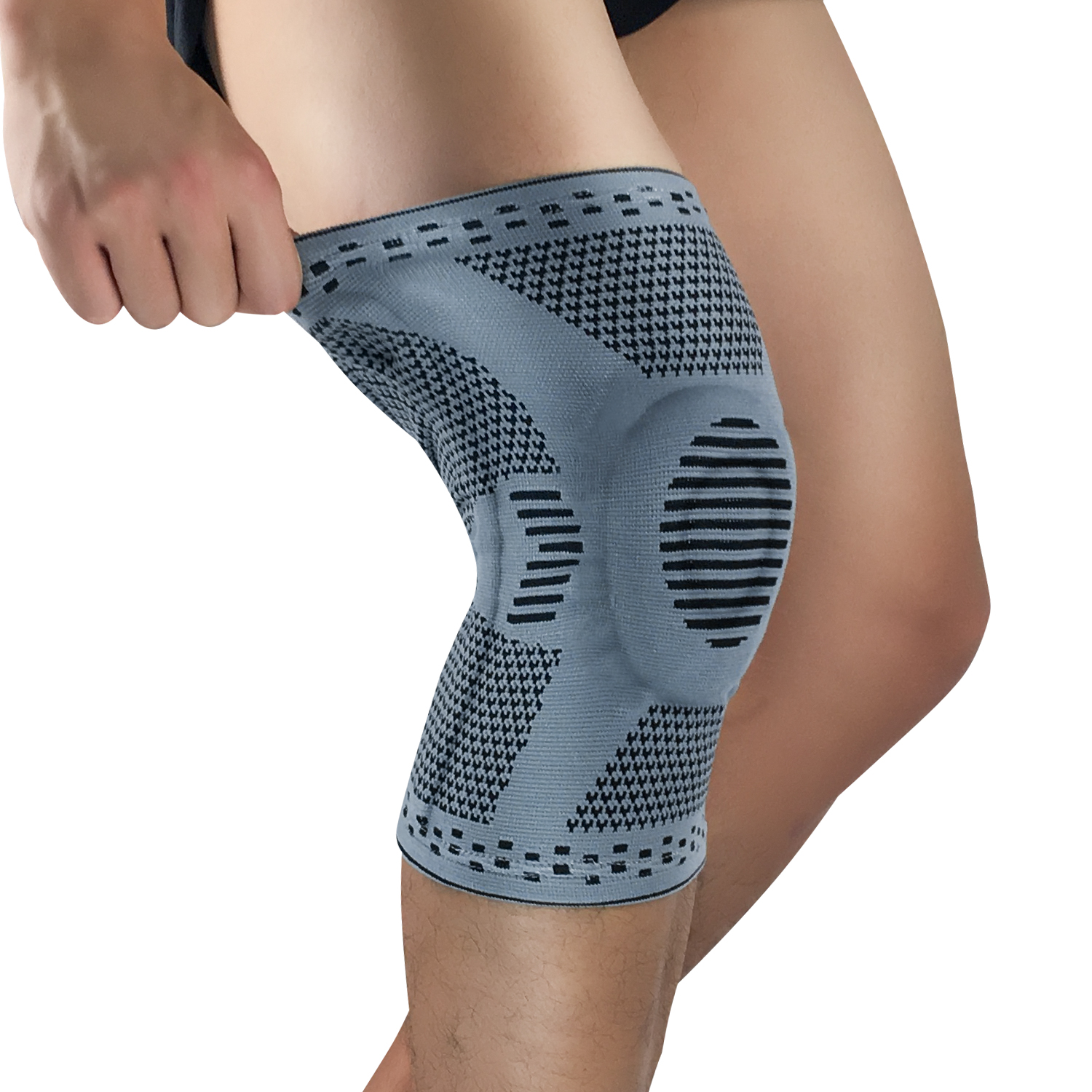 Unisex Compression Knee Sleeve Stabilizing Knee Brace and Supports Pads