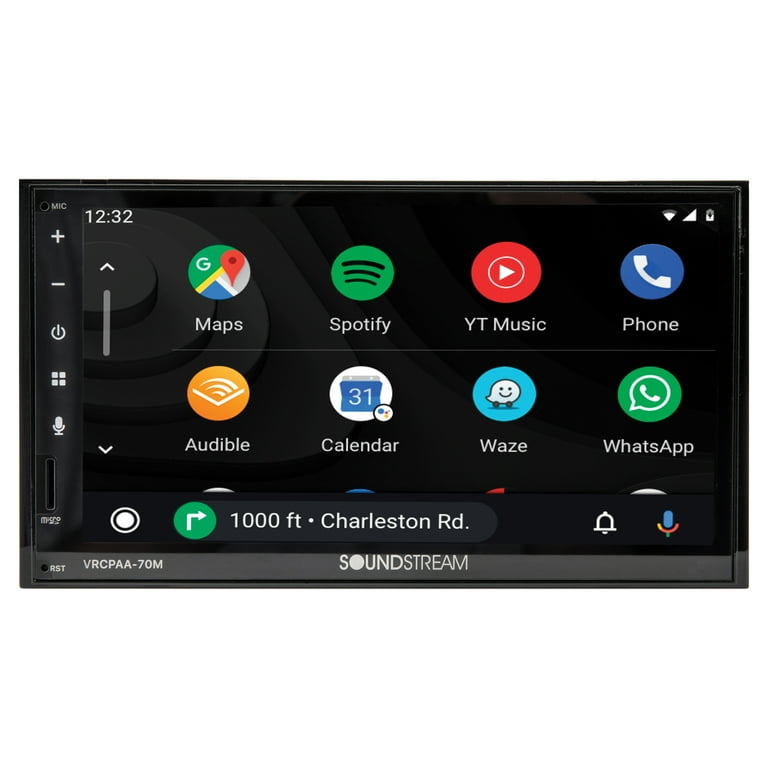 Soundstream 7-Inch Double-DIN Head Unit with Apple CarPlay Soundstream 7-Inch Double-DIN Head Unit with Apple CarPlay