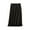 Black, variant on Women Lace Trim Half Slip Long Underskirt Elastic Waist Color Petticoat Basic A Line Half Skirt for Under Dresses