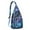 Sky-blue-4, variant on Waterproof Hiking Sling Backpack for Women – Lightweight Crossbody Bag with Adjustable Strap, Multipurpose Chest Bag for Travel & Outdoor Adventures – Galaxy Starry Night Space Design