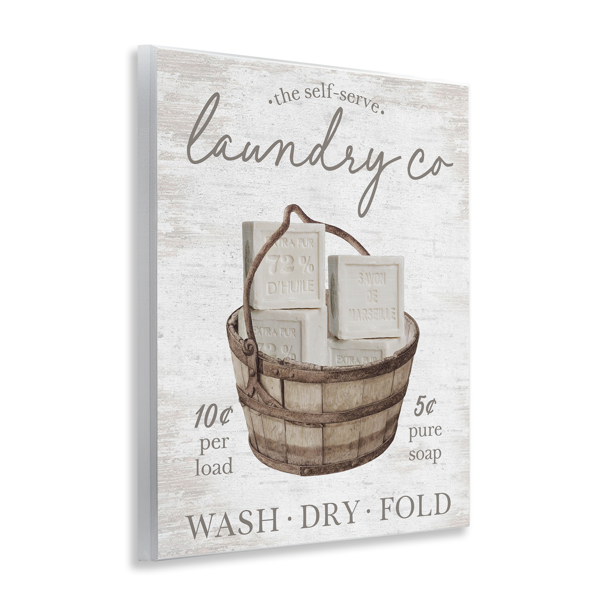 Stupell Industries Vintage Laundry Co Typography Painting Unframed Art Print Wall Art, 11 x 14