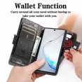 thumbnail image 5 of Case for Samsung Galaxy Note 10 Cover Leather Wallet Folio Case Book Design Flip Magnetic Closure - Black, 5 of 5