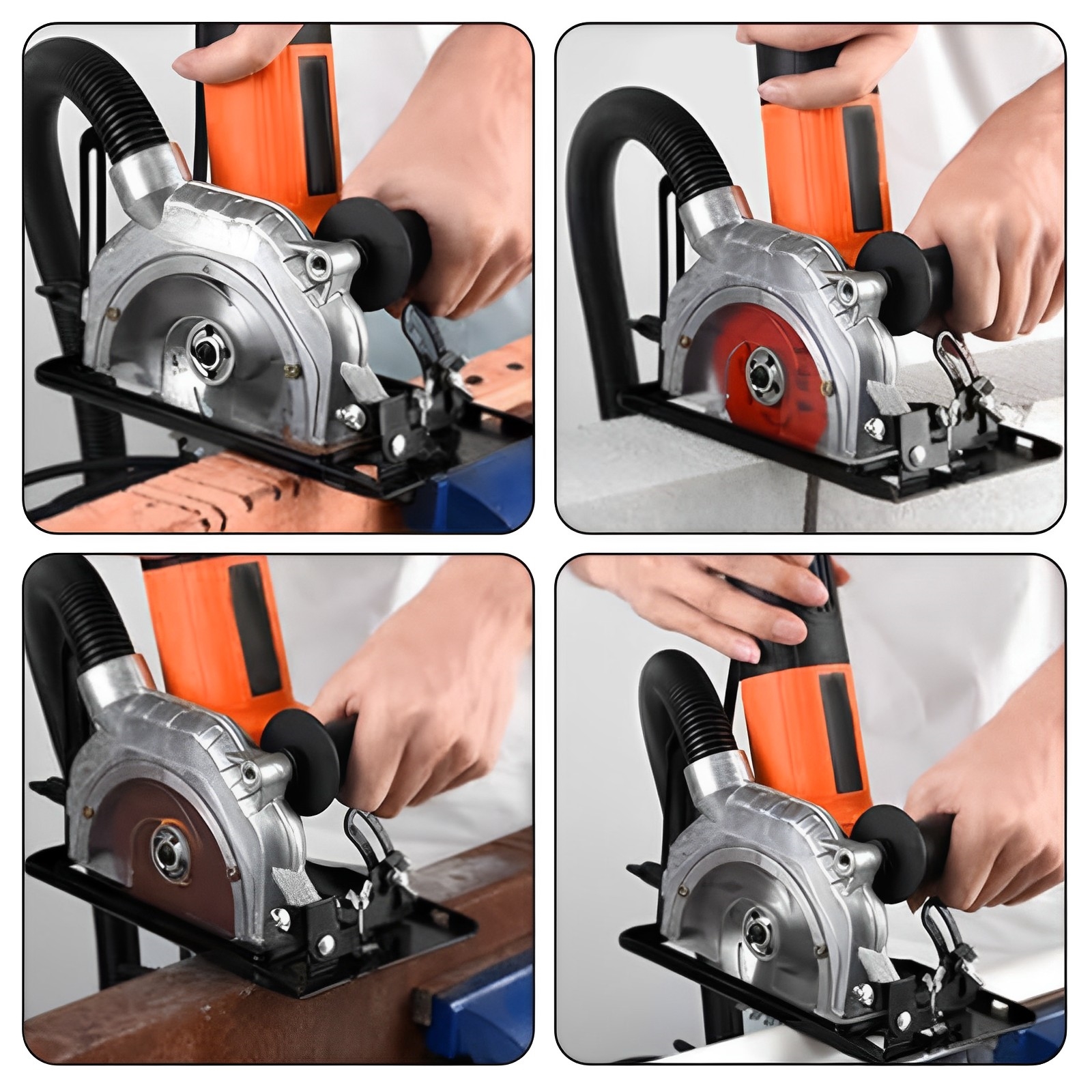 Angle Cutter Stand Set Adjustable Hand Angle Grinder Converter to Cutter Bracket for Heavy Duty Tools