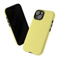 thumbnail image 2 of Yellow & White Checkered Shape Tough iPhone 15 Case-iPhone-iPhone Case, 2 of 3