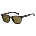 thumbnail image 2 of Polaroid 6044/S Full Rim Rectangular Dark Havana Sunglasses, 2 of 3