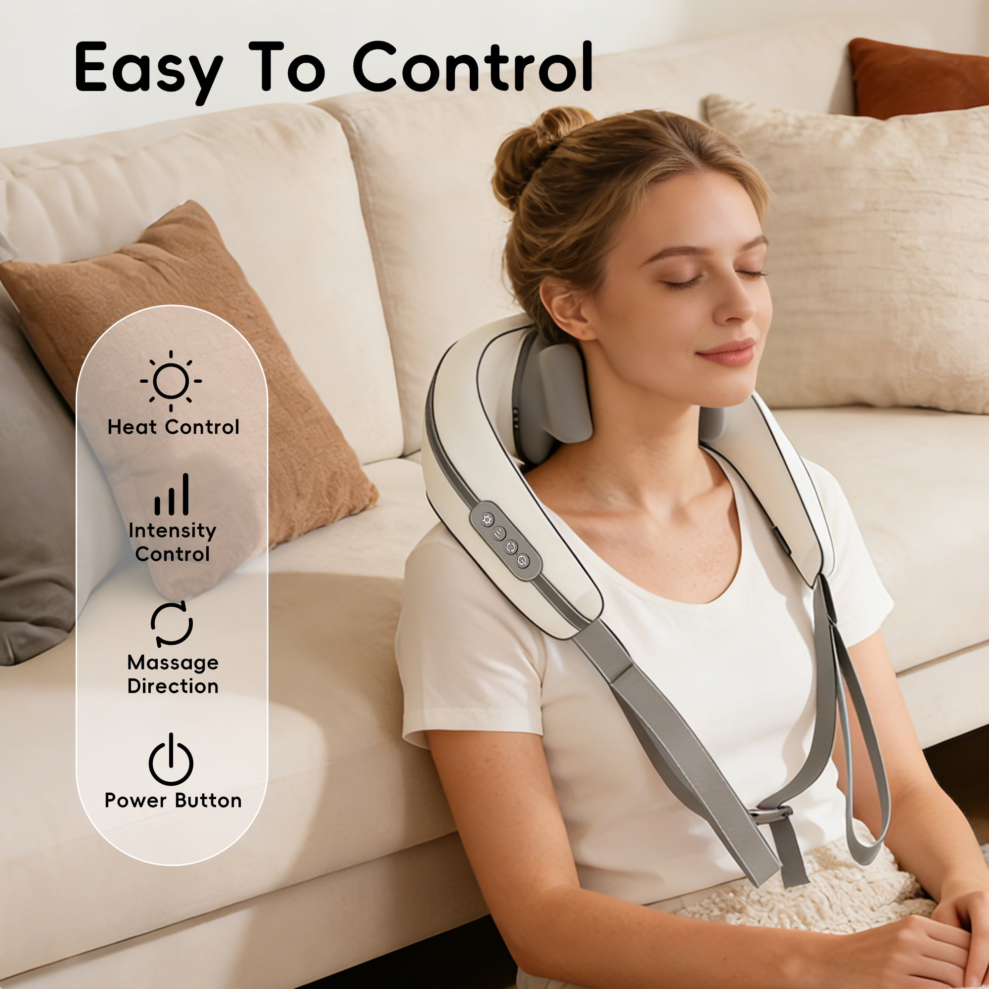 WHALLULTRA Cordless Neck Massager with Heat photo 4