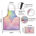 thumbnail image 3 of Pastel Rainbow Clouds Apron-Garden Aprons for Women with Pockets-Cotton Linen Waterproof Kitchen Cooking Gardening Aprons Adjustable for Kitchen,Cooking,BBQ and Salon 33x27 Inch, 3 of 4