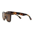 thumbnail image 2 of Womens Studious Hipster Thick Horn Rim Sunglasses Tortoise Brown, 2 of 4