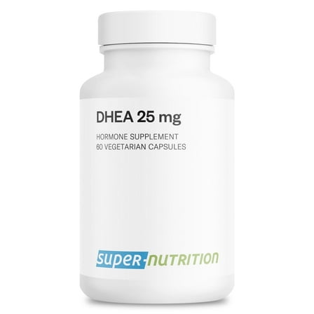 Supersmart - DHEA 25mg - Essential Supplement (Daily Use) | Non-GMO & Gluten Free - 60 Veg Capsules