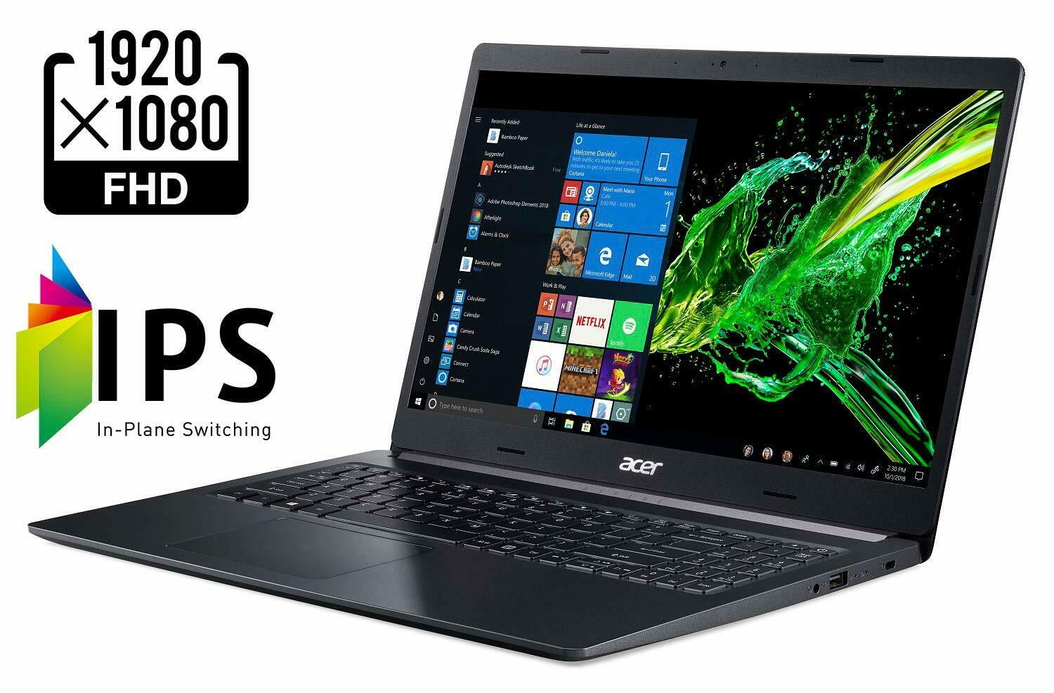 Acer Aspire 5 Slim Laptop, 15.6" Full HD IPS Display, 8th Gen Intel