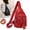 Red, variant on Small Sling Bag for Women Leather Fanny Packs Crossbody Bags Trendy Anti-Theft Sling Purse for Travel
