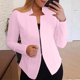 thumbnail image 1 of Chaqueta y abrigo informal de manga larga sin capucha para mujer, cárdigan de trabajo con cremallera, traje pequeño, chaqueta de manga larga, abrigo para mujer, 1 of 6