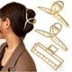 thumbnail image 1 of BR Juego de pinzas para el cabello de metal dorado de moda para mujeres y niñas, antideslizantes y adecuadas para todo tipo de cabello, 1 of 5
