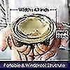 thumbnail image 4 of Grooved Silver Less Metal Ashtray With A Lid For Ettes - Ashtreys For Patio Outdoor Indoor Rativ, 4 of 4