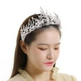 thumbnail image 1 of Tiara Crown Jeweled Costume para novia Headpieces Joyas Accesorios para el cabello Tiara de boda Tiaras Princess Crown para novia para baile de Estilo C Soledad corona tiara, 1 of 10