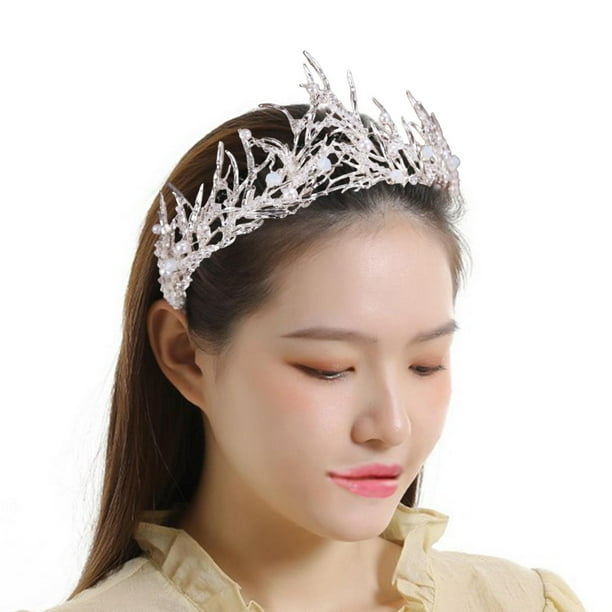 Tiara Crown para bodas y fiestas Princess Crown Pageant, para mujeres y niñas, elegante corona de joyería para cumpleaños Fiesta de Estilo C perfecl corona tiara