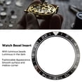 thumbnail image 3 of Ceramic Watch Bezel Insert, 41.5mm Clear Digit Scale , Replacement Part With Luminous Beads, Portable Design For Watchmakers, 3 of 8