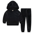 thumbnail image 1 of LIJCC Boys And Girls Spring And Fall Models Sports And Leisure Bear Ears Hooded Sweater Two Piece Suit Suit, 1 of 6