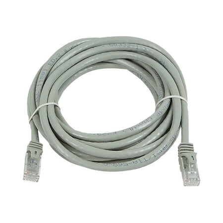 UPC: 0757901812217 | Monoprice Cat5e Ethernet Patch Cable – 14 Feet – Gray | Network Internet Cord – Snagless RJ45  Stranded  350Mhz  UTP  Pure Bare Copper Wire  24AWG – Flexboot Series
