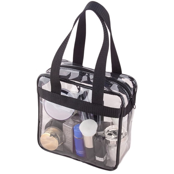 Bolsas de cosméticos transparentes de PVC de gran capacidad para mujer, bolsas de viaje para mujer, organizador transparente, bolsa de maquillaje, bolso de mano