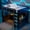 Black+Blue + Full, variant on Twin Size Gaming Loft Bed with Integrated Desk and LED Lights, Modern Wooden Bed Frame with Built-in Charging Station, Multifunctional Bedroom Furniture for Teens,Black+Red