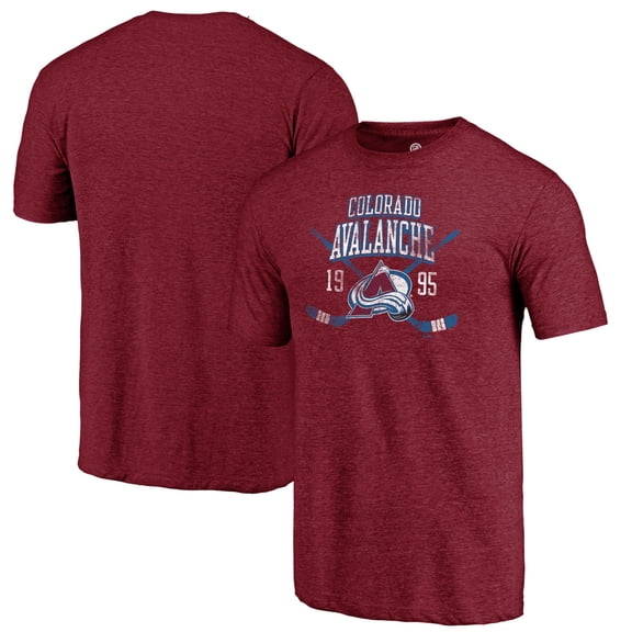 Men's Burgundy Colorado Avalanche Line Shift Tri-Blend T-Shirt