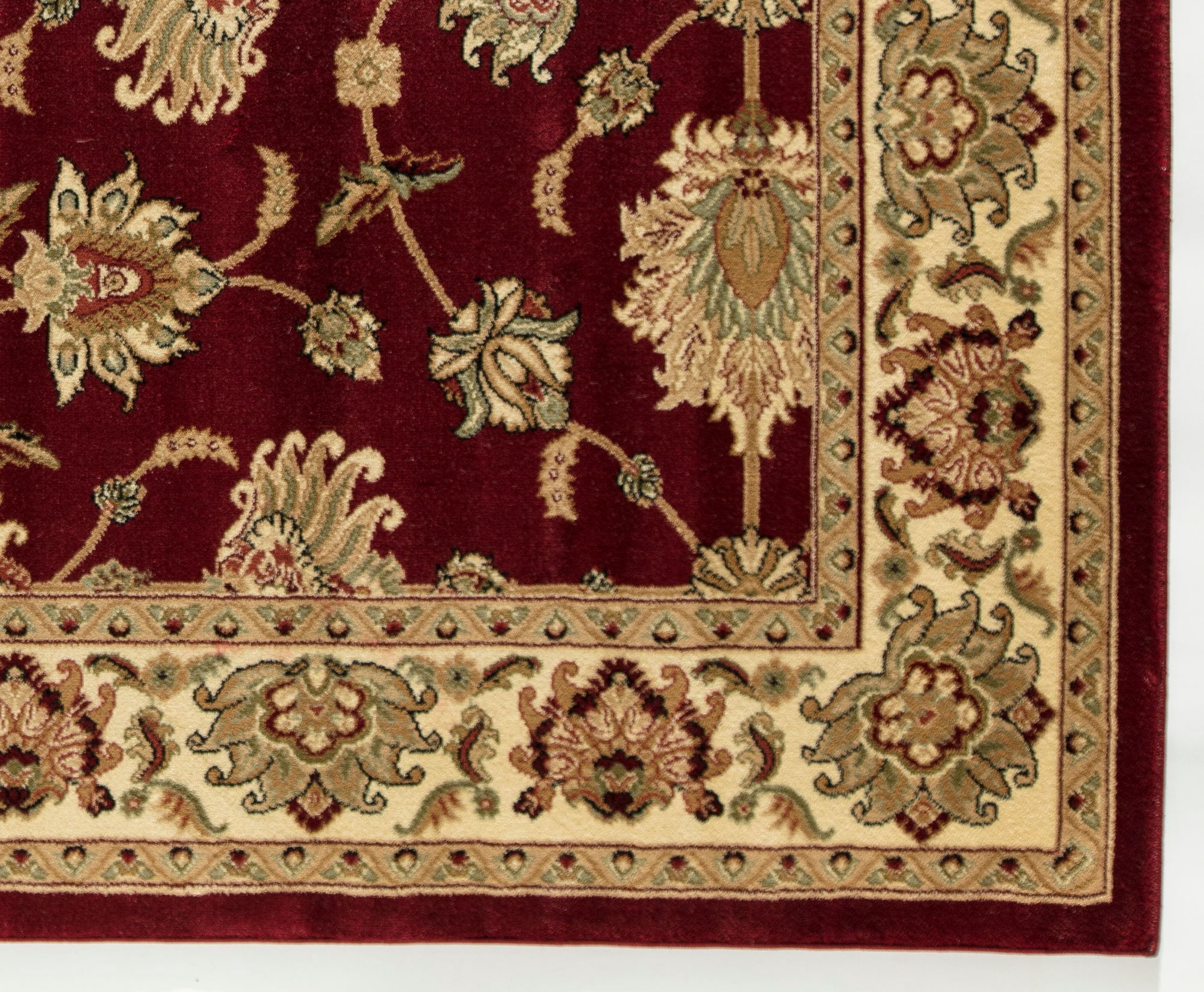 Rugs America Vista 342-CHR Kashan Cherry Oriental Traditional Red Area Rug, 2'3"x7'10"