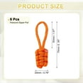 thumbnail image 2 of Uxcell Reflective Paracord Zipper Pull Polyester Zipper Pulls Replacement Fit for Backpacks Clothing Accessories Light Orange, 2 of 7