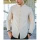 thumbnail image 3 of Camisas Para Hombre Camisas de manga larga para hombre, camisas casuales de verano con botones y chino para playa y Yoga (Yellow, 3XL), 3 of 4