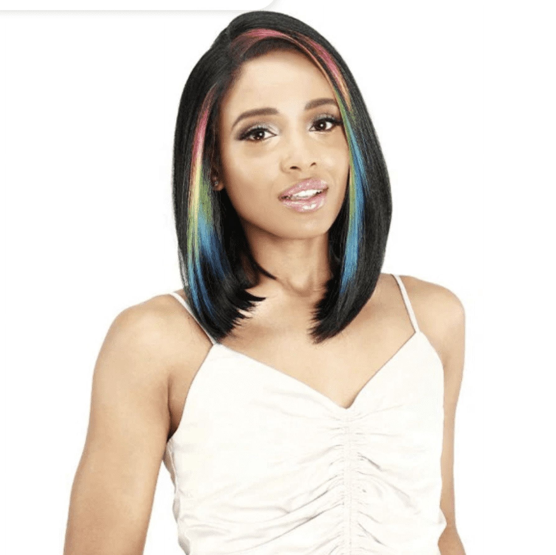 Zury Sis Human Hair Blend 13"x 4" Free Part Lace Front Wig PM-FP Lace Kama, Color FFT CARAMEL BL