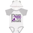 thumbnail image 3 of Inktastic Pancreatic Cancer Bravest Hero I Ever Knew 1 Boys or Girls Baby Bodysuit, 3 of 5