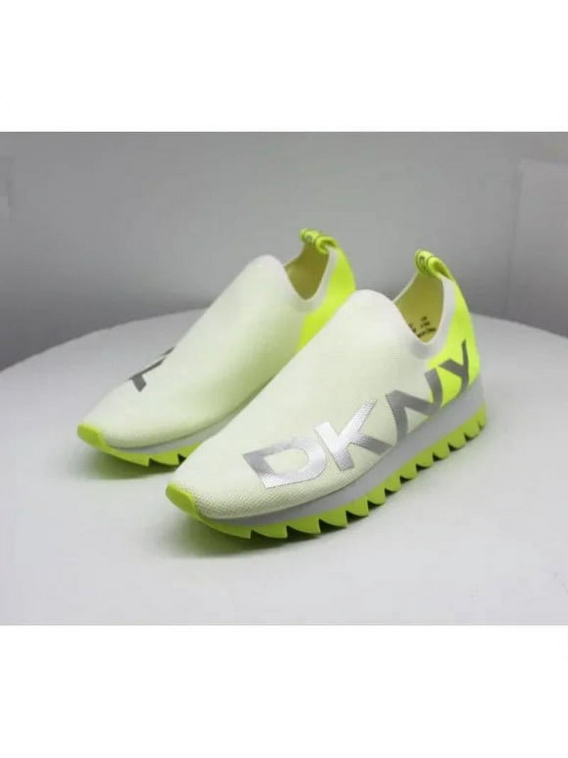 DKNY Womens Azer Neon Knit Slip-On Sneakers - Walmart.com