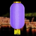 thumbnail image 1 of Nvzi 2 linternas tradicionales japonesas de seda de 12 pulgadas, lámpara colgante roja para barra de ramen con borlas doradas para decoraciones de patio al aire libre de Año Nuevo chino, 1 of 4