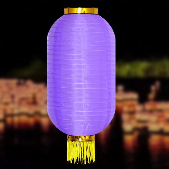 Nvzi 2 linternas tradicionales japonesas de seda de 12 pulgadas, lámpara colgante roja para barra de ramen con borlas doradas para decoraciones de patio al aire libre de Año Nuevo chino