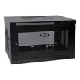 thumbnail image 1 of Tripp Lite SmartRack 6U Low-Profile Switch-Depth Wall-Mount Rack Enclosure Cabinet - Rack cabinet - wall mountable, floor mountable - black - 6U - 19", 1 of 6