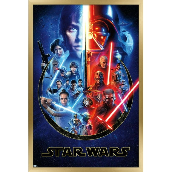 Star Wars - Skywalker Saga Wall Poster, 22.375" x 34", Framed